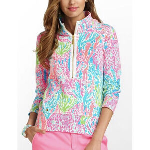 Lilly Pulitzer Skipper Popover Lets Cha Cha Turquoise Blue XS Holy Grail RARE